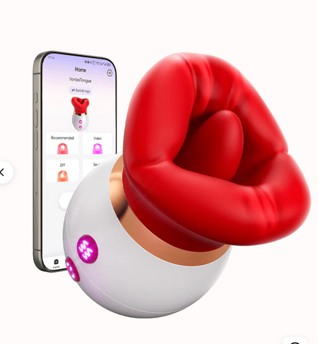 SOHIMI-KISS|Rose Women Tongue Licking & Suction Clitoral Stimulator